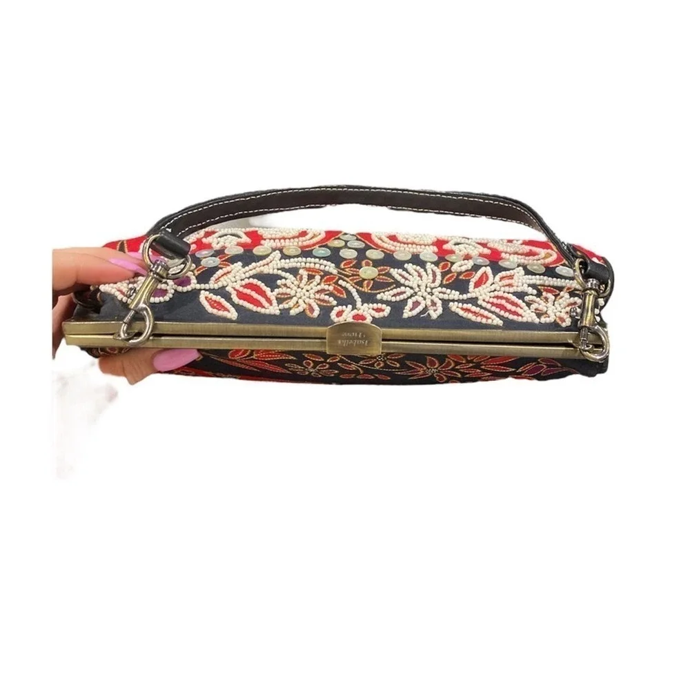 Isabella Fiore Beaded Clutch Y2K Maximalist Glam - Picture 5 of 9